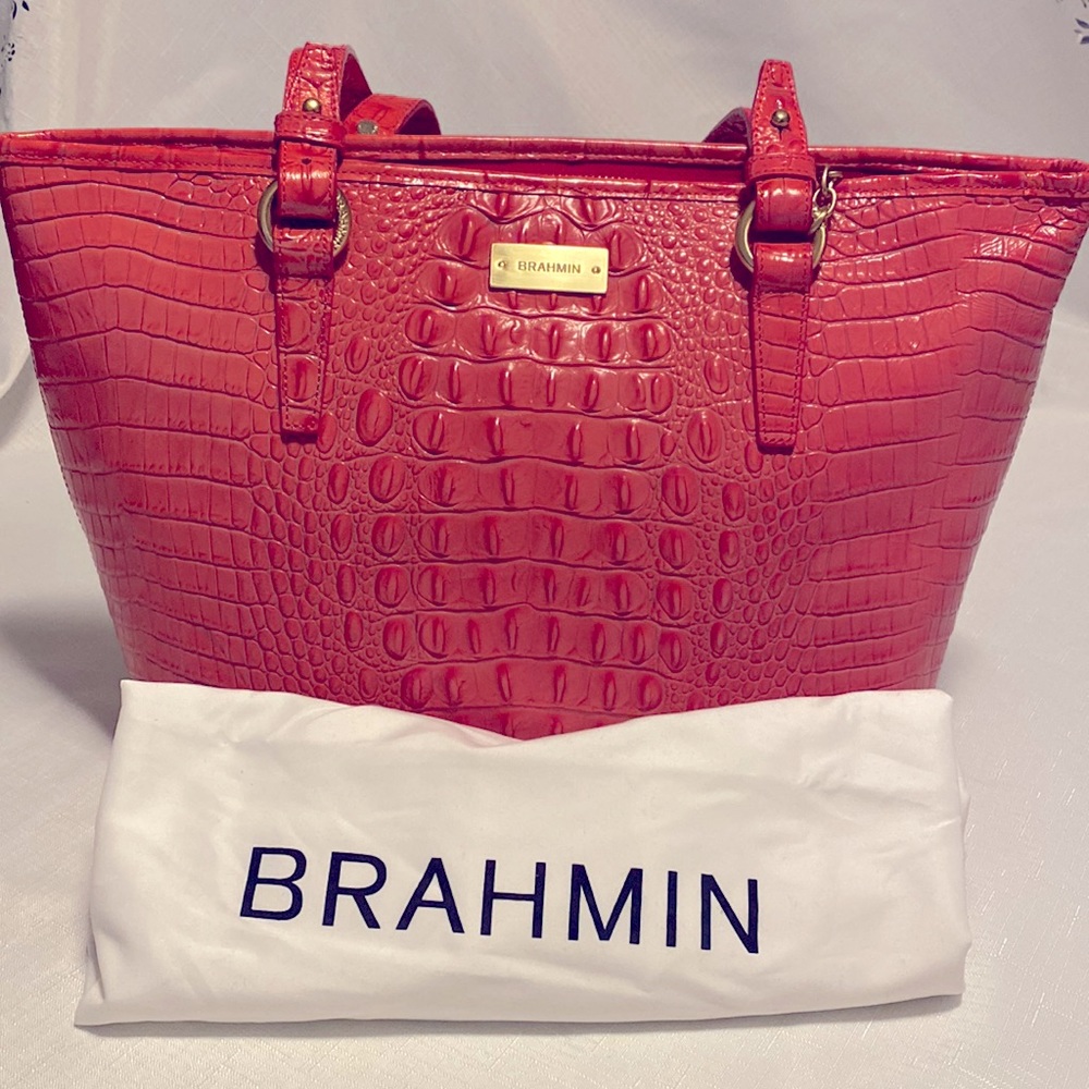 Vintage EUC Melbourne collection Brahmin satchel 12 x 10 x 6 1/2